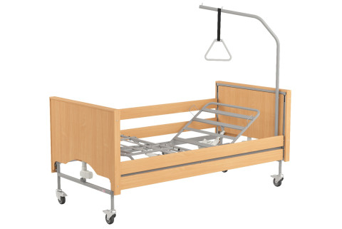 Łóżko rehabilitacyjne regulowane TAURUS 2 LOW LUX - Metalowy buk stolik - Galeria zdjęcie 5