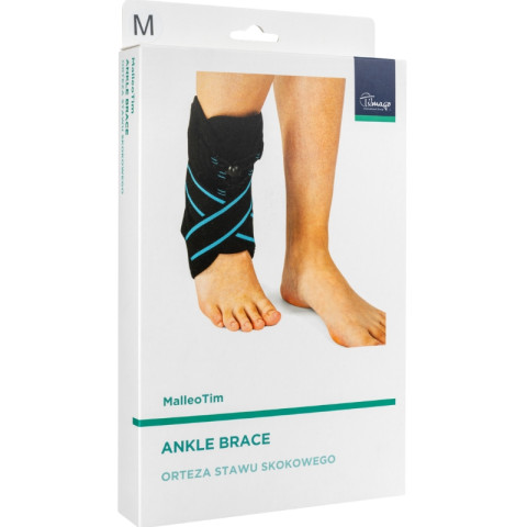 Orteza stawu skokowego w formie sznurowanego buta z bocznymi usztywnieniami oraz systemem taśm - MalleoTim rozmiar M - Galeria zdjęcie 5