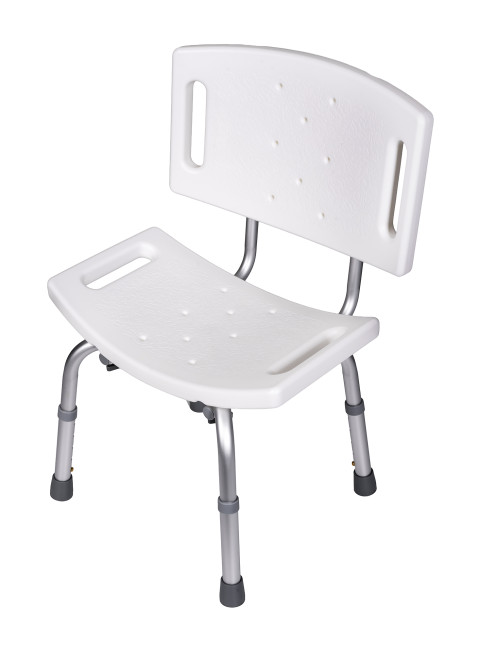 Krzesło prysznicowe z oparciem i regulacją wysokości KP500AM marki ActionMED - Galeria zdjęcie 7