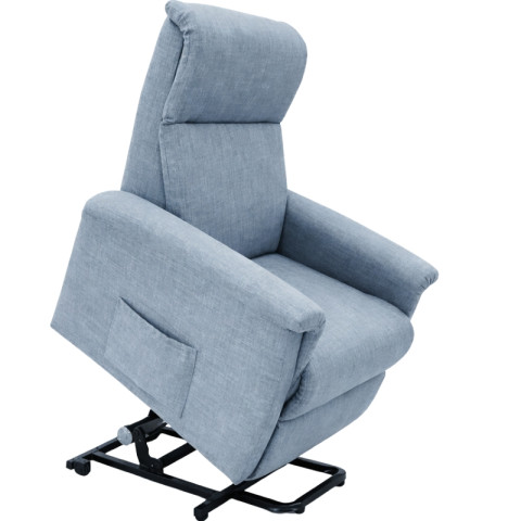 Fotel geriatryczny pionizujący California Demarta Virginio z dwoma siłownikami kolor Jasnoniebieski - Galeria zdjęcie 1