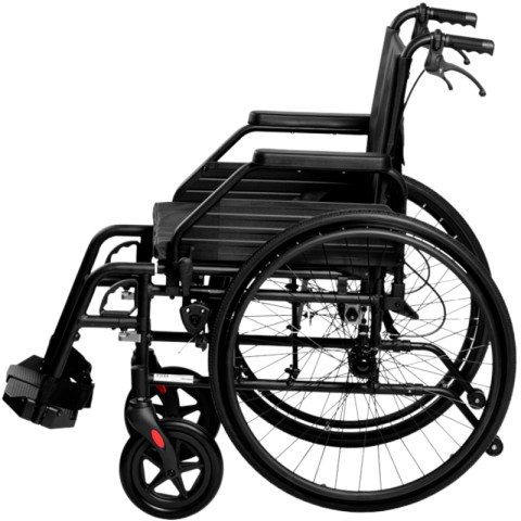 Lekki składany wózek inwalidzki Cruiser Optima z kołami pneumatycznymi szerokość siedziska 42 cm - Galeria zdjęcie 2