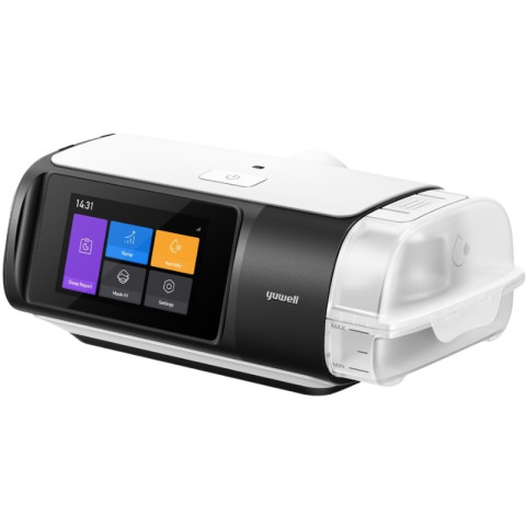 Aparat do bezdechu sennego YH-680B z nawilżaczem i modułem GSM Biały - Galeria zdjęcie 1