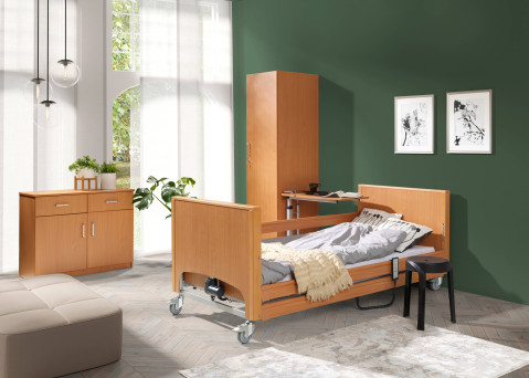 Łóżko rehabilitacyjne do opieki długoterminowej PB 337 marki Elbur - Galeria zdjęcie 2