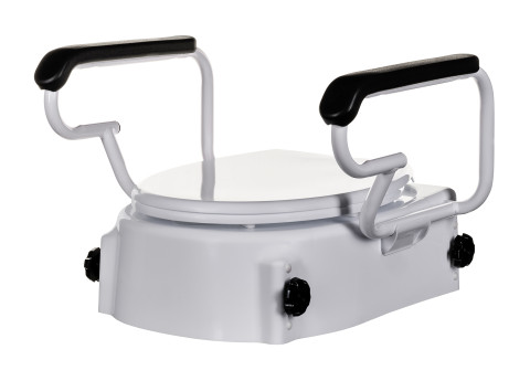 Nasadka podwyższająca na toaletę z klapą i uchwytami NT200AM marki ActionMED - Galeria zdjęcie 2