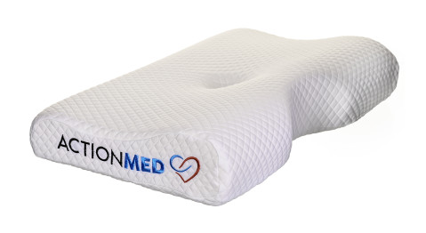Medyczna poduszka ortopedyczna z wycięciem na bark do spania na plecach i boku ANATOMICAL MED PILLOW PO200AM marki ActionMED - Galeria zdjęcie 4