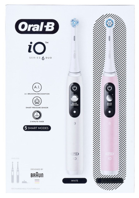Braun Oral-B iO6 DuoPack White/Pink - Galeria zdjęcie 13