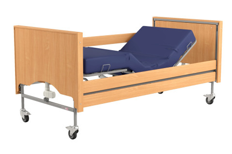 Łóżko rehabilitacyjne regulowane TAURUS 2 LOW LUX - Metalowy buk stolik - Galeria zdjęcie 2