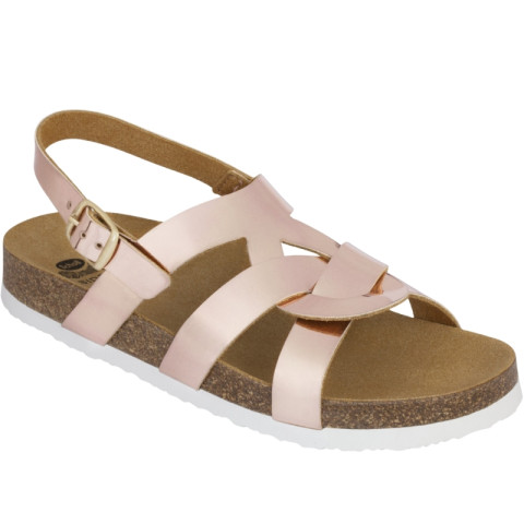 Sandały zdrowotne Scholl Sandy Kid - kolor: Brązowy - rozmiar: 32 - Galeria zdjęcie 1