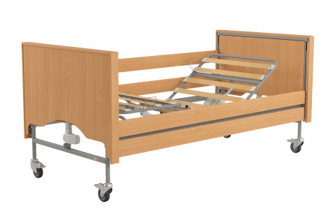Łóżko rehabilitacyjne regulowane TAURUS 2 LOW LUX - Metalowy buk stolik - Galeria zdjęcie 4