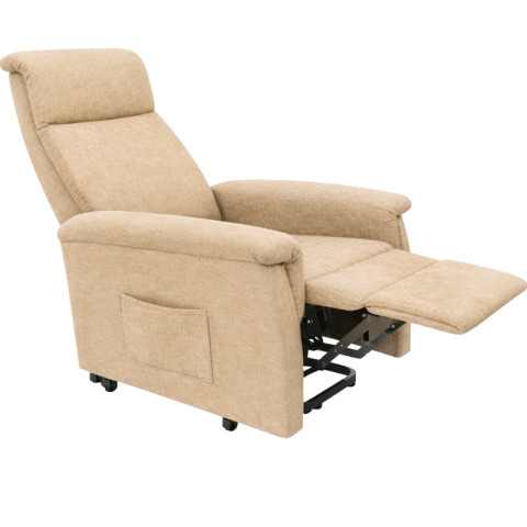 Fotel geriatryczny pionizujący California Demarta Virginio z dwoma siłownikami kolor Beżowy - Galeria zdjęcie 2