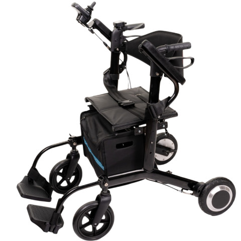 Elektryczny wózek inwalidzki 2w1 z joystickiem i sterowaniem przez opiekuna AT52334 Antar - Galeria zdjęcie 3