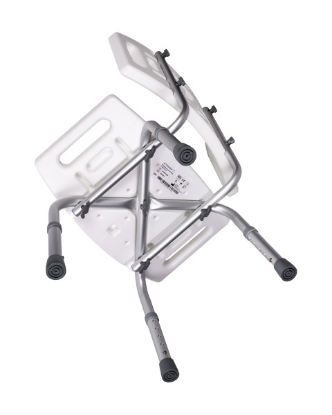 Krzesło prysznicowe z oparciem i regulacją wysokości KP500AM marki ActionMED - Galeria zdjęcie 6