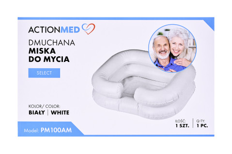 Nadmuchiwany basen miska do mycia głowy w łóżku SELECT PM100AM marki ActionMED - Galeria zdjęcie 2