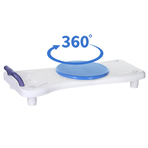 Ławka wannowa 2 w 1 siedzisko nawannowe z obrotowym dyskiem LW400AM marki ActionMED - Galeria zdjęcie 1