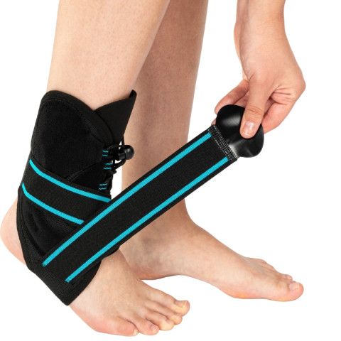 Orteza stawu skokowego w formie sznurowanego buta z bocznymi usztywnieniami oraz systemem taśm - MalleoTim rozmiar M - Galeria zdjęcie 2