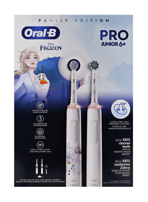 Zestaw 2 szczoteczek Oral-B 3 3000 i Junior Frozen - Galeria zdjęcie 5
