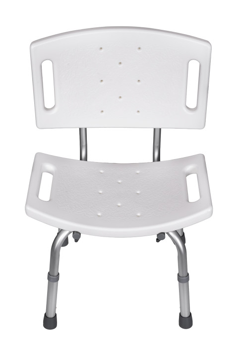 Krzesło prysznicowe z oparciem i regulacją wysokości KP500AM marki ActionMED - Galeria zdjęcie 2