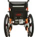 Stalowy wózek inwalidzki elektryczny składany na dużych kołach sterowany joystickiem AT52335 - Galeria zdjęcie 3