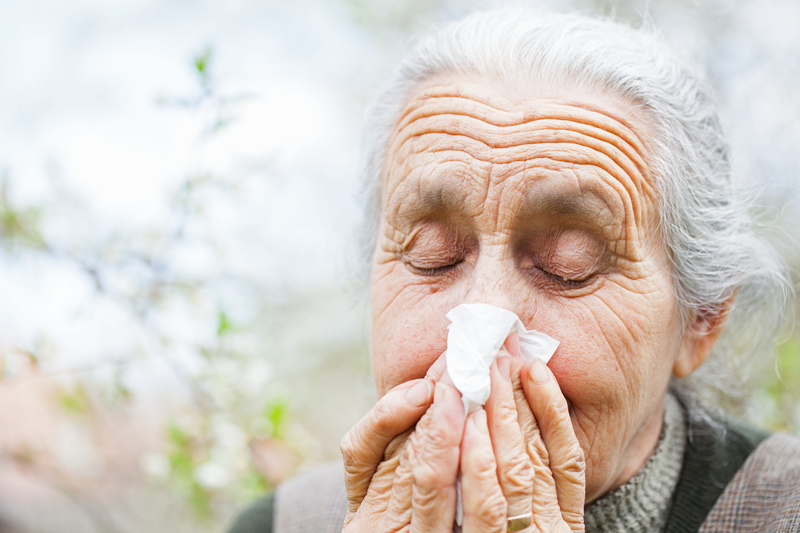 Alergia na pyłki roślin może dopaść także seniora