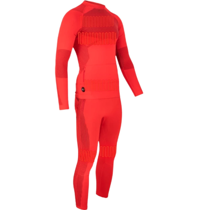 ZESTAW bielizny grzewczej na zimę - rozmiar M kolor pomarańcz Glovii GXRM - zdjęcie 2