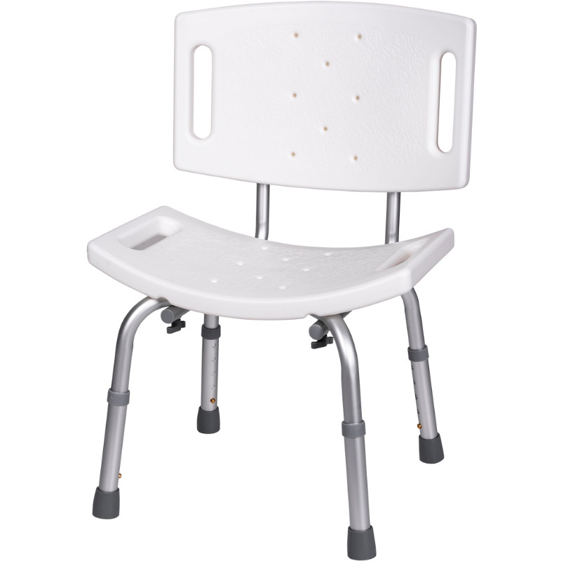 Krzesło prysznicowe z oparciem i regulacją wysokości KP500AM marki ActionMED - zdjęcie 1