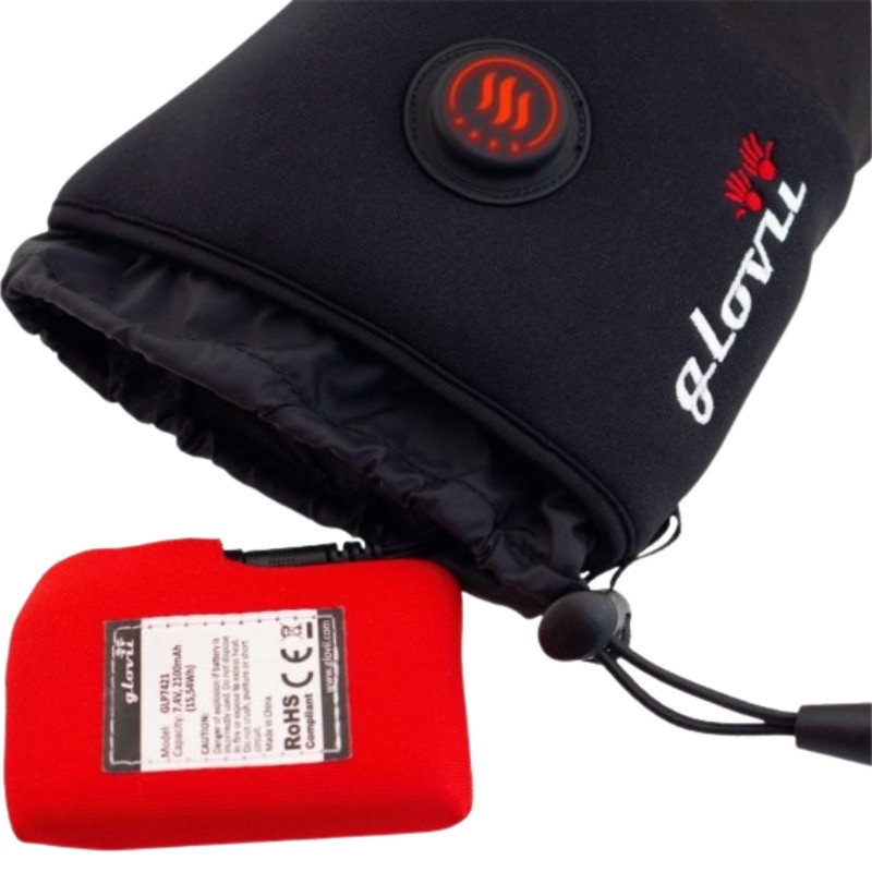 Rękawiczki podgrzewane uniwersalne czarne L/XL Glovii GLBXL - zdjęcie 3