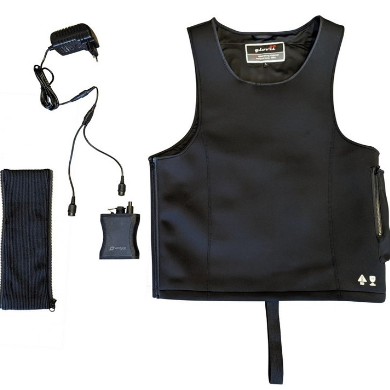 Wodoodporna kamizelka ogrzewana surfingowa z baterią rozmiar L GLOVII GMV1L - zdjęcie 4