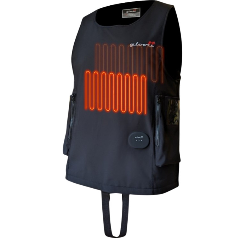 Wodoodporna kamizelka ogrzewana do nurkowania rozmiar M + 2 baterie i pilot Glovii GMV2M - zdjęcie 2
