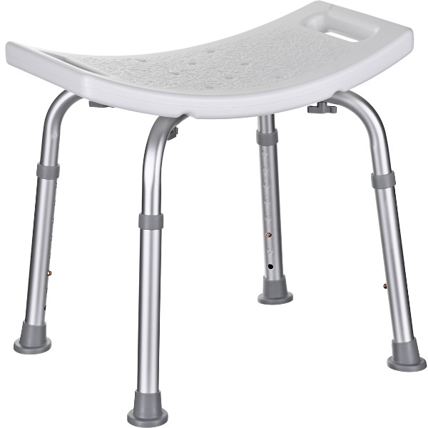 Taboret prysznicowy aluminiowy prostokątny z regulacją wysokości KP100AM - zdjęcie 1