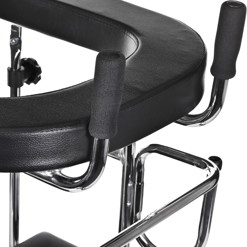 Wysoki chodzik rehabilitacyjny podpórka czterokołowa typu ambona z siedziskiem B200AM marki ActionMED - zdjęcie 5