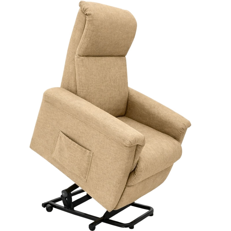 Fotel geriatryczny pionizujący California Demarta Virginio z dwoma siłownikami kolor Beżowy - zdjęcie 1