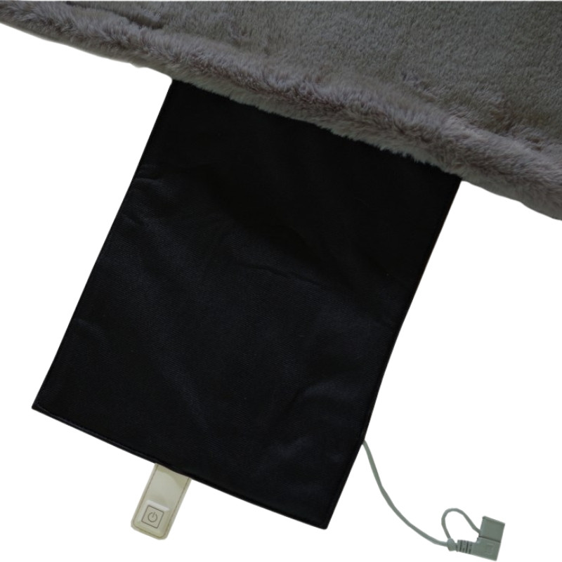 Ogrzewany miękki koc szary Glovii GB2G - zdjęcie 4