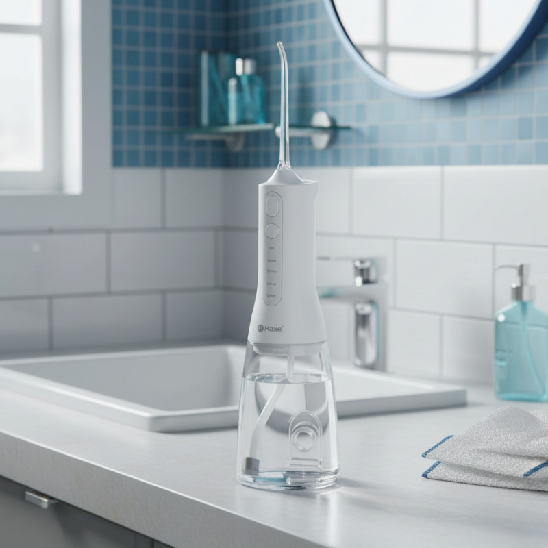Bezprzewodowy irygator do zębów z funkcją sterylizacji UV Haxe Magno HX715 - zdjęcie 6