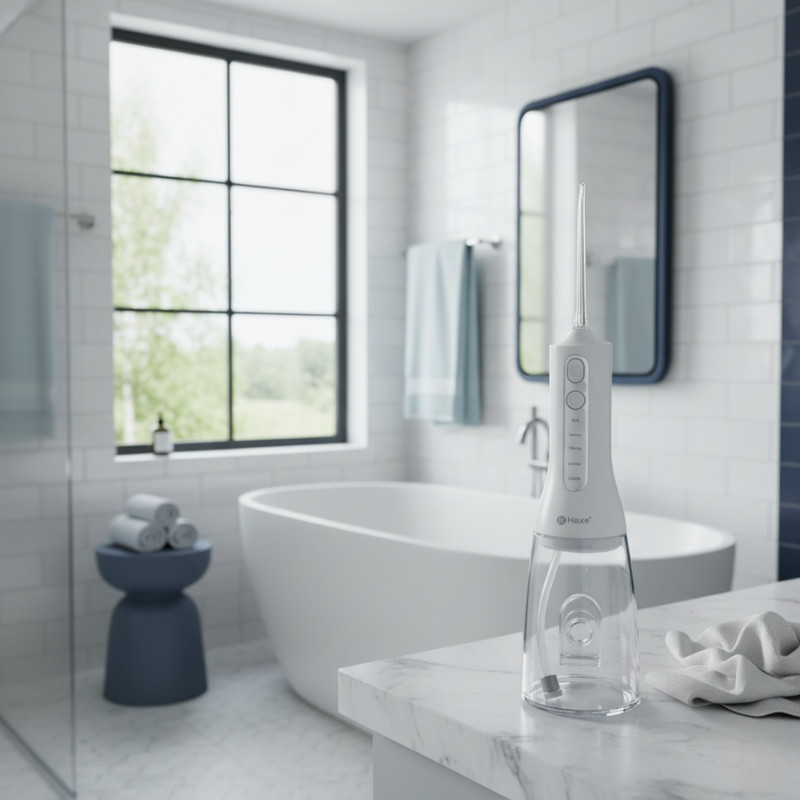 Bezprzewodowy irygator do zębów z funkcją sterylizacji UV Haxe Magno HX715 - zdjęcie 2