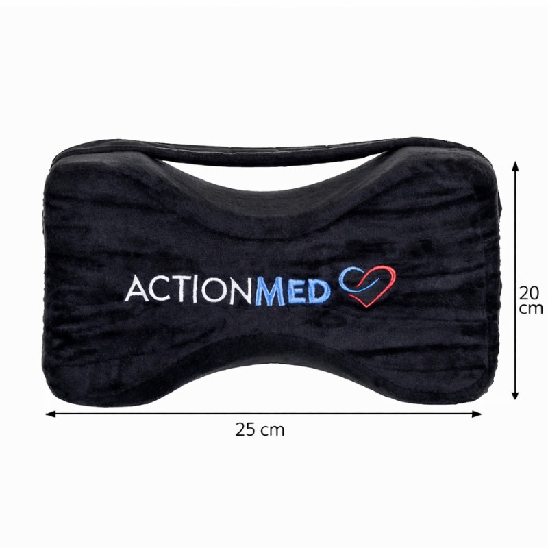 Medyczna ortopedyczna poduszka między kolana lub uda z obejmą na rzep KNEE PILLOW PO500AM marki ActionMED - zdjęcie 4