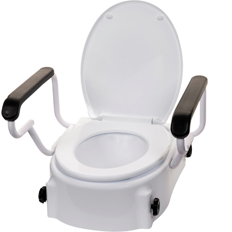 Nasadka podwyższająca na toaletę z klapą i uchwytami NT200AM marki ActionMED - zdjęcie 1