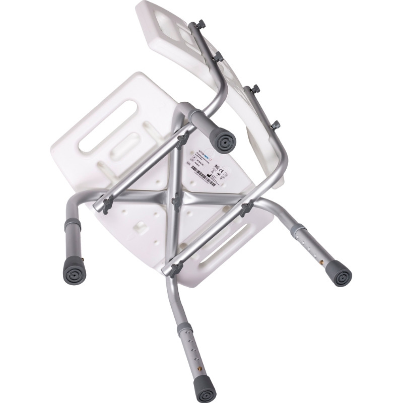 Krzesło prysznicowe z oparciem i regulacją wysokości KP500AM marki ActionMED - zdjęcie 3