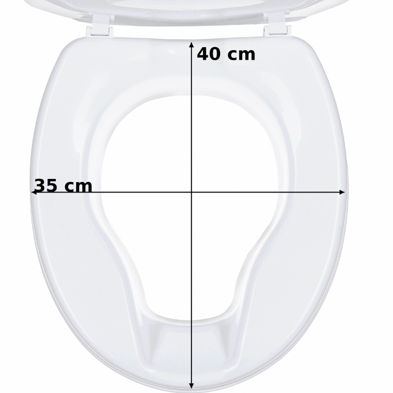 Nasadka nakładka podwyższająca na toaletę sedes z klapą 10cm ActionMED NT10AM - zdjęcie 7