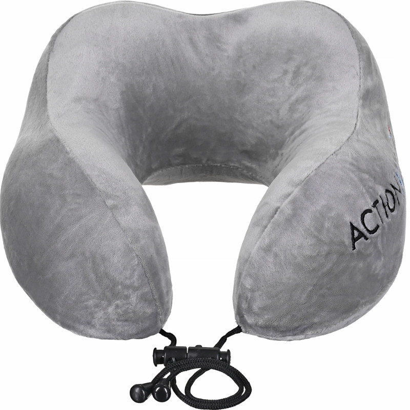 Medyczna poduszka ortopedyczna podróżna typu rogal do spania w samolocie lub samochodzie TRAVEL PILLOW PO400AM marki ActionMED - zdjęcie 2