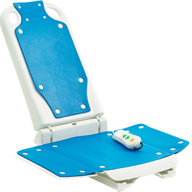 Elektryczny podnośnik wannowy DEMARTA z oparciem i pilotem regulacja wysokości 8–48 cm udźwig 140 kg - zdjęcie 4