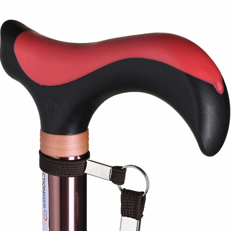 Medyczna laska inwalidzka regulowana miedziana LI201AM marki ActionMED - zdjęcie 2