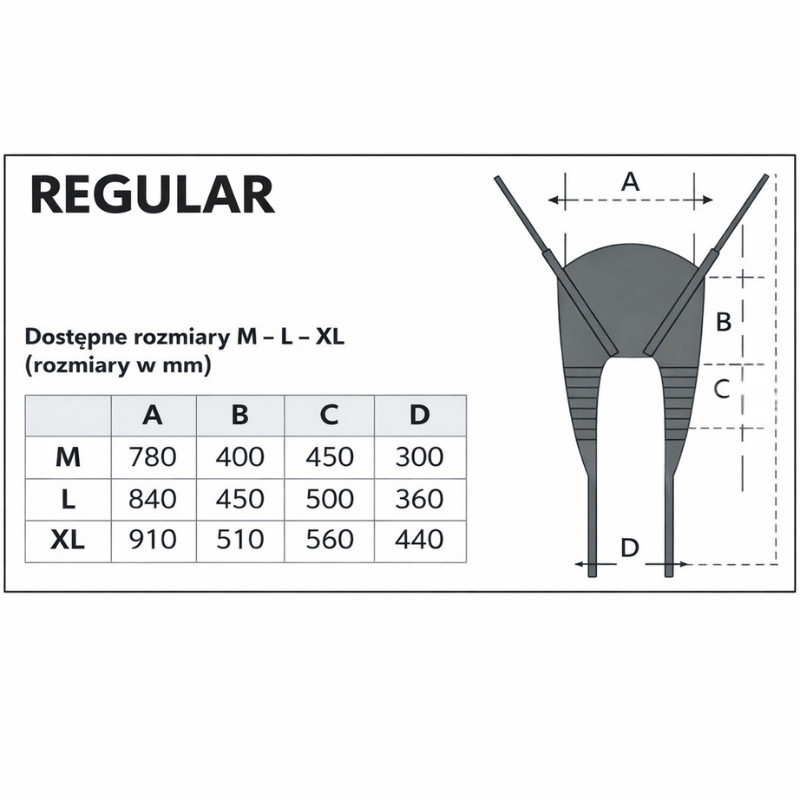 Elektryczny podnośnik pacjenta kąpielowo-transportowy na kółkach do 130 kg FALCON NOSIDŁO REGULAR POLIESTER - zdjęcie 6