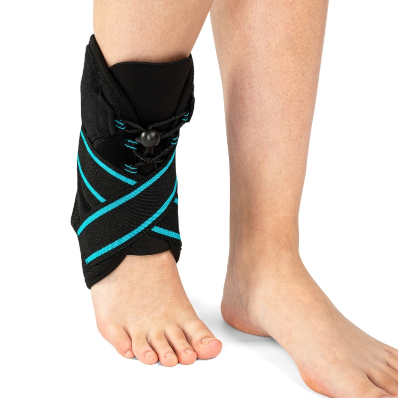 Orteza stawu skokowego w formie sznurowanego buta z bocznymi usztywnieniami oraz systemem taśm - MalleoTim rozmiar M - zdjęcie 1