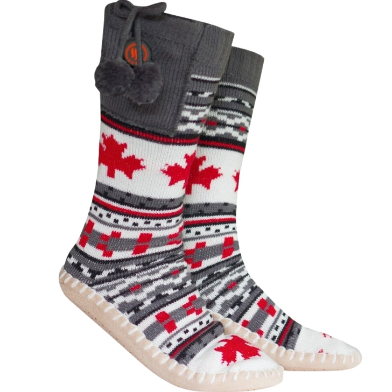 Kapcie ogrzewane rozmiar M wzór norweski Glovii GQ4M - zdjęcie 4