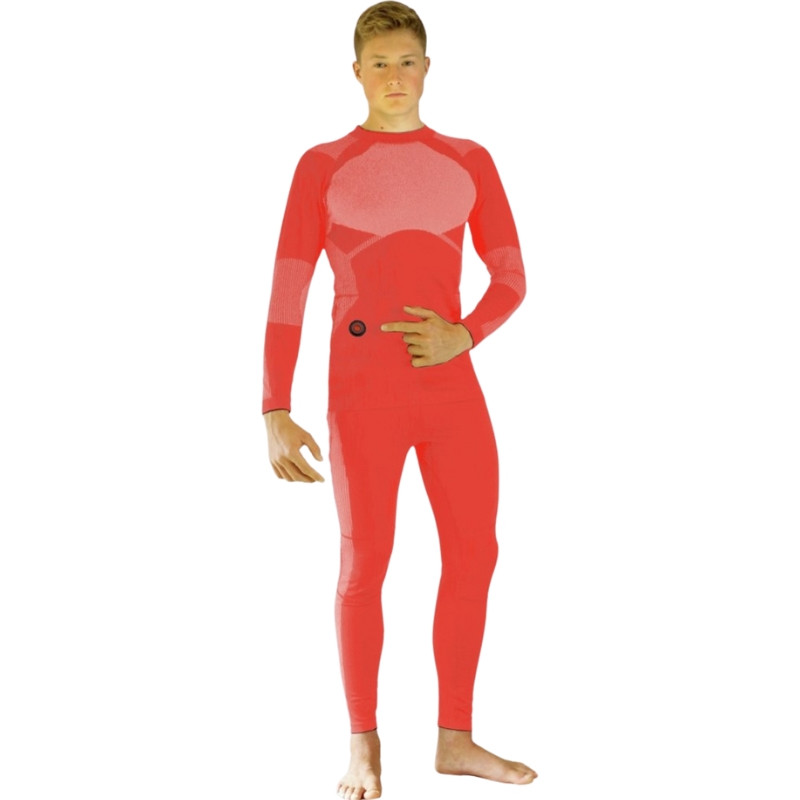 ZESTAW bielizny grzewczej na zimę - rozmiar M kolor pomarańcz Glovii GXRM - zdjęcie 1