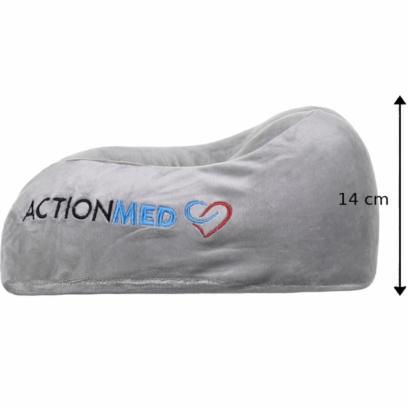 Medyczna poduszka ortopedyczna podróżna typu rogal do spania w samolocie lub samochodzie TRAVEL PILLOW PO400AM marki ActionMED - zdjęcie 7