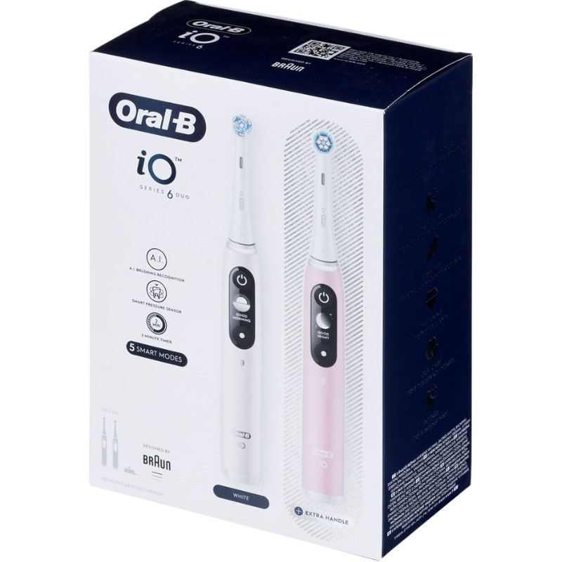 Braun Oral-B iO6 DuoPack White/Pink - zdjęcie 5
