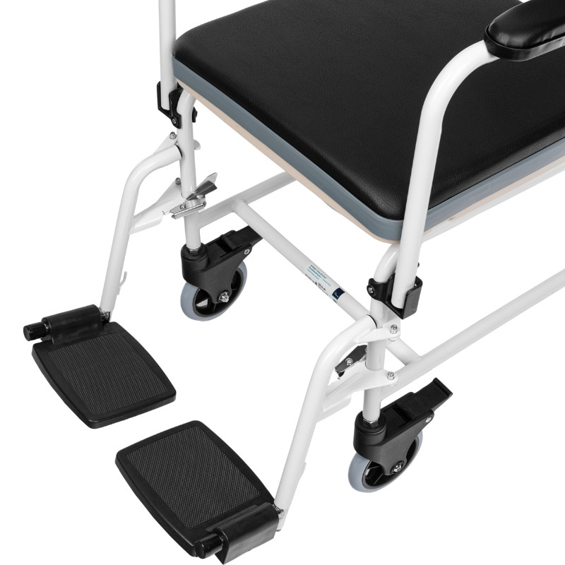 Wózek toaletowy transportowy FS 692 TIMAGO krzesło toaletowe dla seniorów i osób z ograniczoną mobilnością - zdjęcie 5