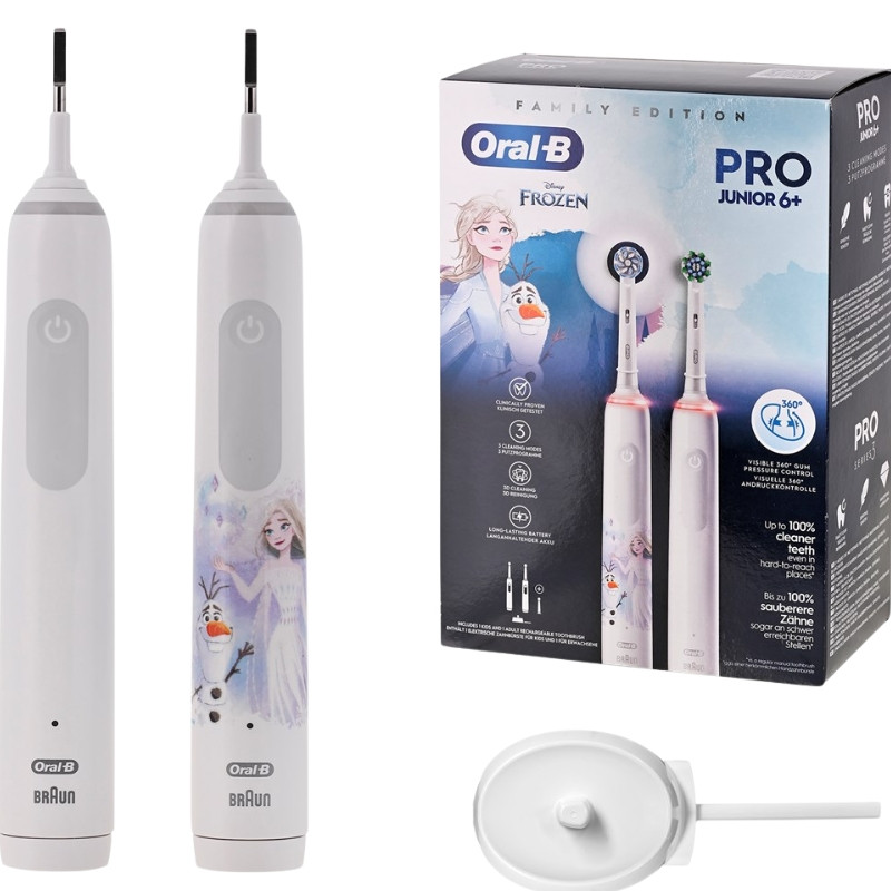 Zestaw 2 szczoteczek Oral-B 3 3000 i Junior Frozen - zdjęcie 1