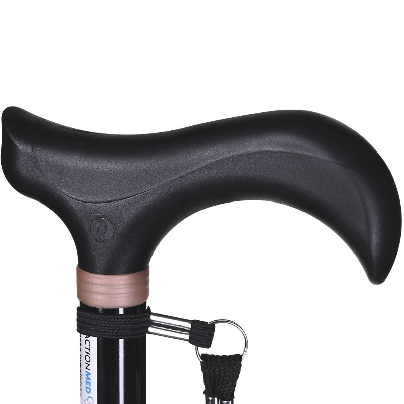 Medyczna laska inwalidzka regulowana czarna LI200AM marki ActionMED - zdjęcie 2